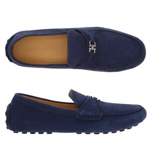 Salvatore Ferragamo Florin Blue Suede Leather Size 12 US New